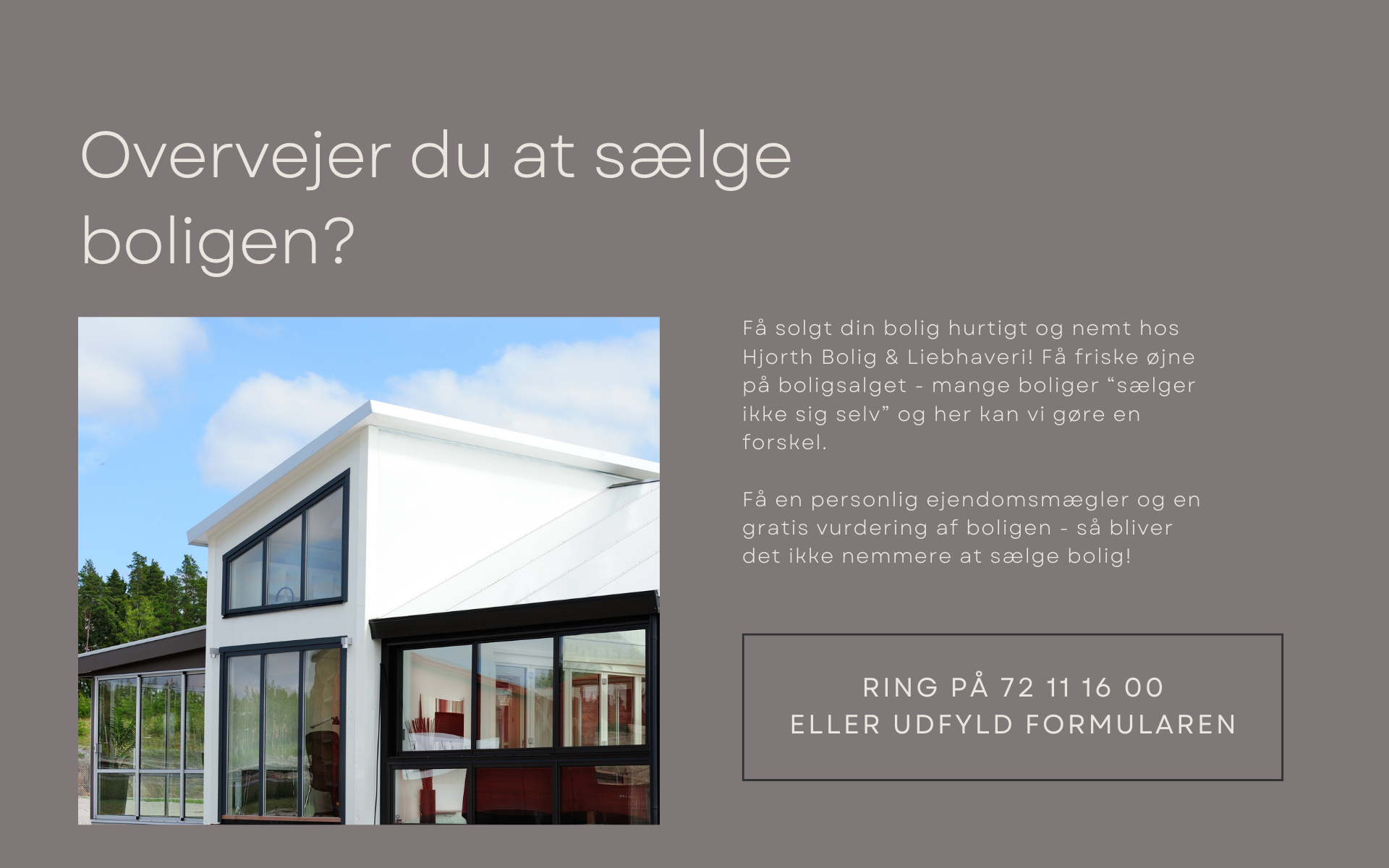 Oplev en personlig og professionel bolighandel hos Hjorth Bolig & Liebhaveri